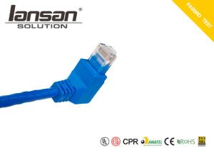 Wholesale UTP 4pair Bare Copper Cat6 Patch Cable 90° Bending HDPE from china suppliers