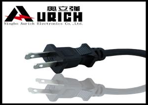 Consumer Electronics Power Cord Plug , 2 Prong AC Power Cord UL Authentication