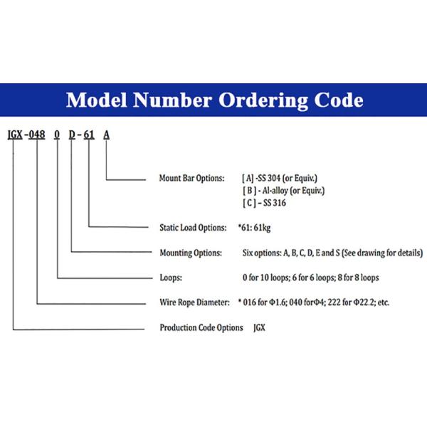 Electric Motor Wire Rope Vibration Isolator For Camera