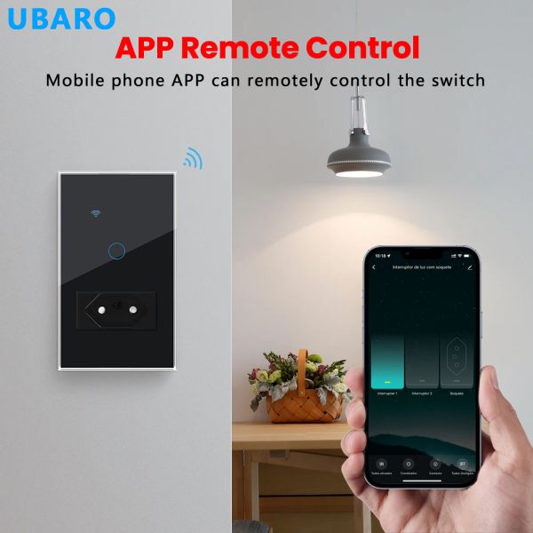 Tuya Wi-Fi Smart Switch Socket Combination with Voice Control Timing Function and 2.4GHz Wi-Fi for Home Office and Hotel