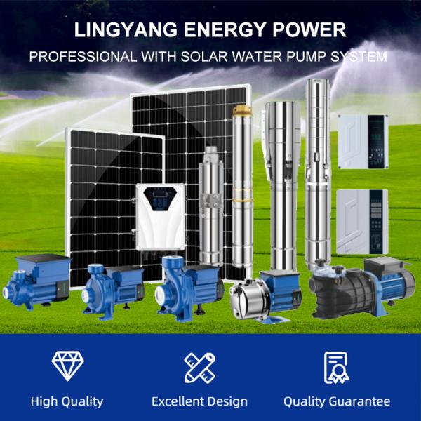 DC Solar Water Pump System Photovoltaic Brushless For Deep Well