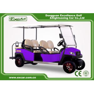 Wholesale 6 Seater Fuel Type Electric Passenger Car Purple With Italian Axle from china suppliers