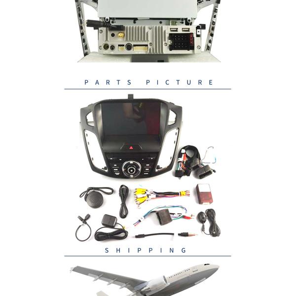 9 Inch Touch Screen Ford Car DVD Player Android 7.1 With Full Euro Map Online Map