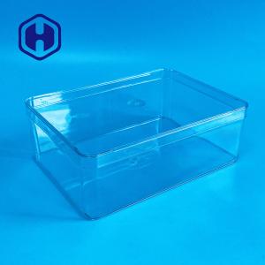 China Rectangular Bpa Free 40oz PET Clear Plastic Box No Handle on sale
