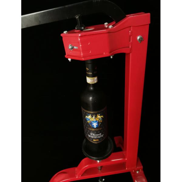 Manual Wine Bottle Floor Corker , Glass Bottle Floor Corking Machine 20pcs / Min