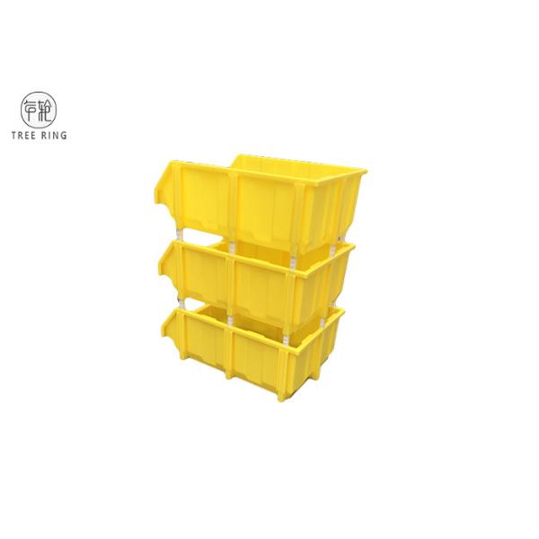 Assembly Bench Plastic Bin Boxes , Stackable Storage Boxes For Warehouse