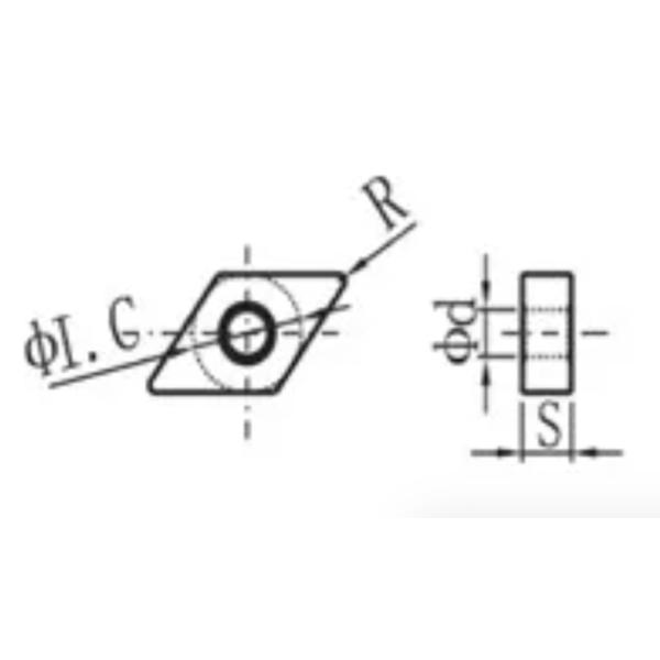 CNC Processing Tungsten Carbide Turning Inserts CCMT120408 Indexable Cutting Tool