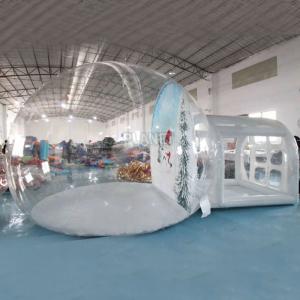 Wholesale Party Event Inflatable Christmas Snow Globe Bubble Tent House PVC Bounce House Photo Booth from china suppliers