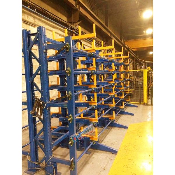 Custom Cantilever Storage Racks / Cantilever Steel Rack With Withdrawable Arms