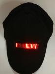 Red color multi language Scrolling LED Message sign Cap