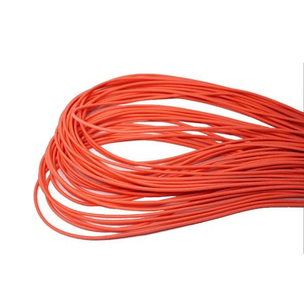 Colored 3mm Polyester Elastic Cord Round Braided Stretching