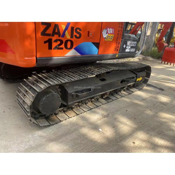 Used hitachi zaxis 120 electric crawler mini excavator tracks excavator jobs construction equipment