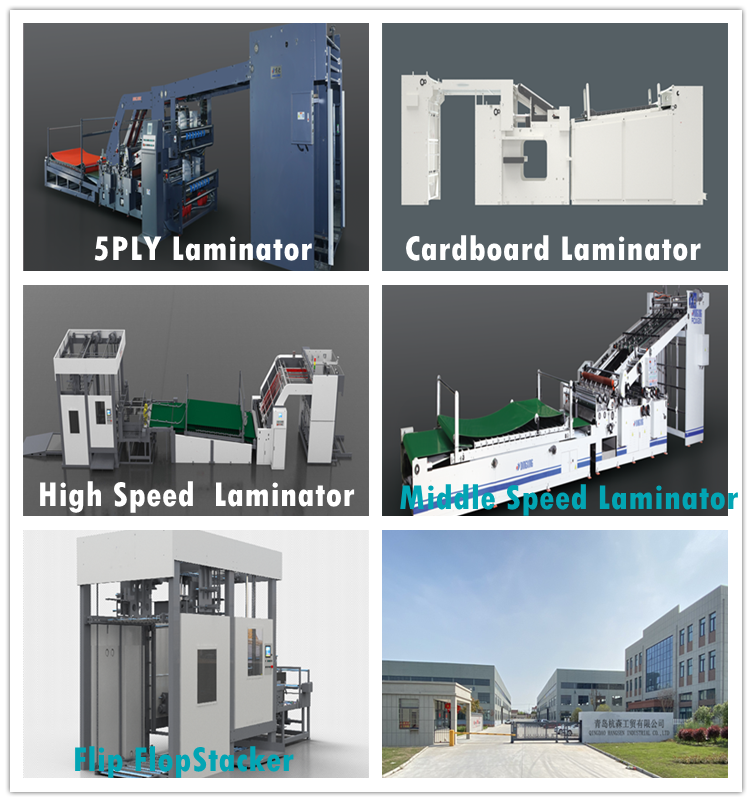 Automatic Servo Motor Litho Flute Laminator Machine Flip Flop Stacker