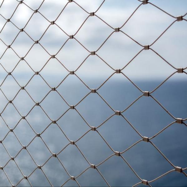 Quality Knotted Metal Wire Rope Mesh For Architecture Design Safety Nets for sale