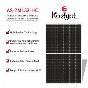 China Pv Module Mono Crystalline Solar Panel As-7m132-Hc 500w Solar Power Panel on sale