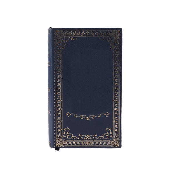 OEM Navy Blue Book Shaped Storage Box , Gift Wrapping Box For Perfume