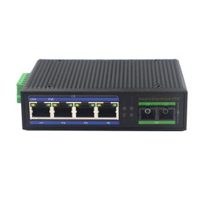 China Din Rail Mounted Unmanaged Industrial Ethernet Switch 4 UTP Ports DC52V on sale