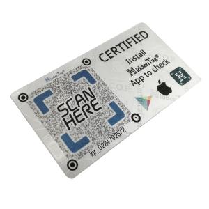 Peel And Stick Laser Anti Counterfeiting Label with Security Features Holographic Silver Or Customized