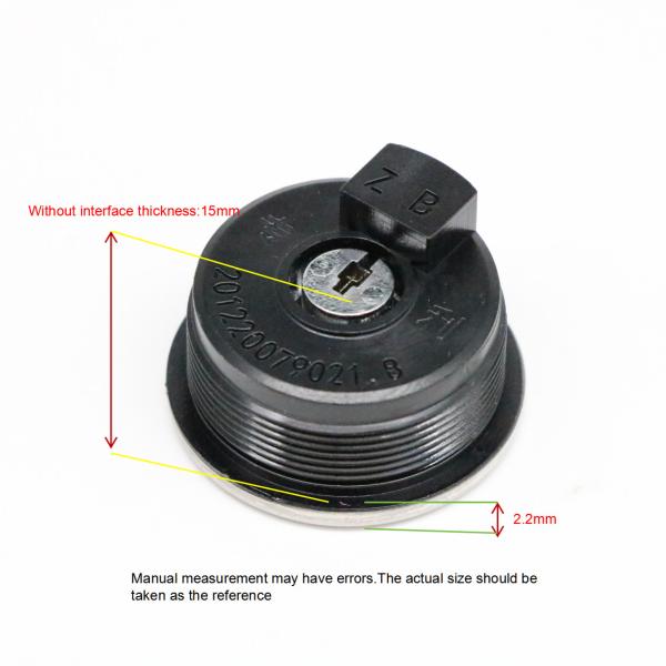 Installation Size 28mm Round SUS Elevator Power Lock Lift Key Lock Button