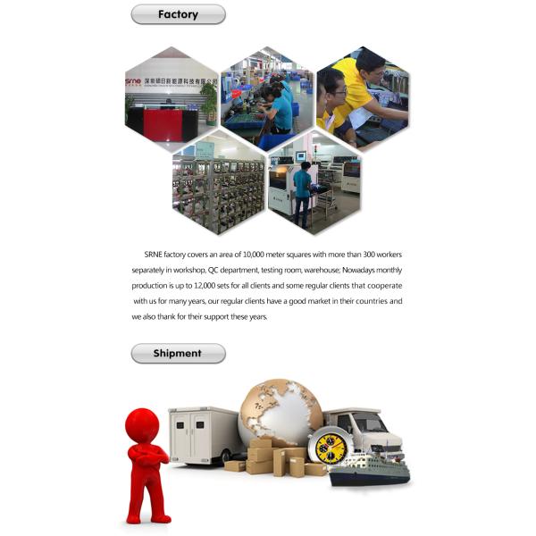 SRNE PWM Solar System Charge Controller 10A 20A For Solar Home System