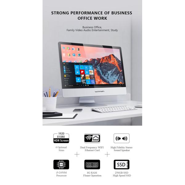 18.5 Inch Core I3 I5 I7 Led Aio Monoblock Barebone Touch All In One Pc For Designers