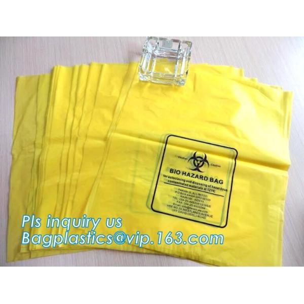 Bio Degradable Hospital Biohazard Waste Garbage Plastic Rubbish Bag For Garbage, Biodegradable Medical Biohazard Waste B