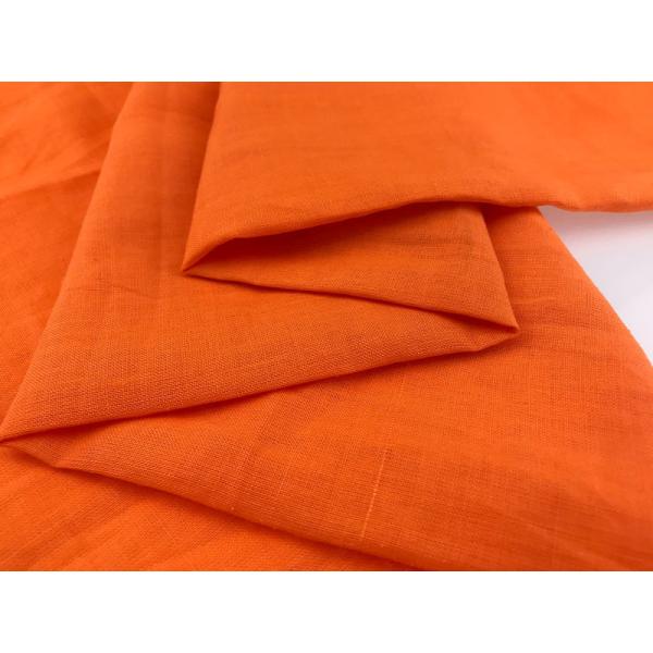 Breathable 21*21 Plain Organic Ramie Linen Fabric Enzyme Washed