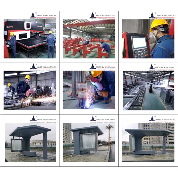Galvanized Sheet 50HZ T8 Clear Channel Bus Stop