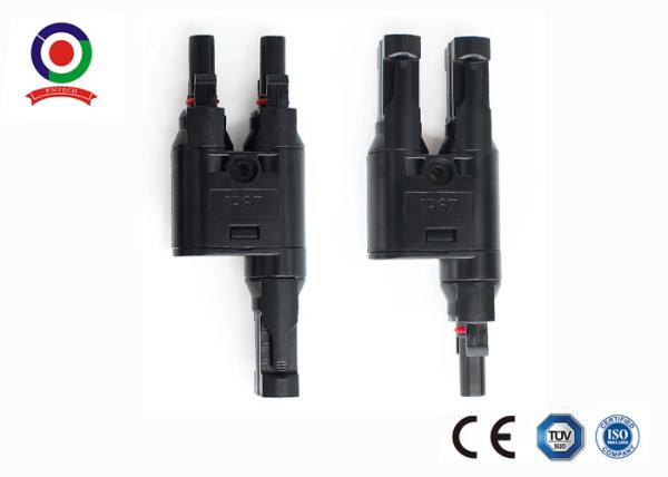 Quality Multi Contact Solar Branch Connector T Branch Connector 1000VDC Black Color for sale