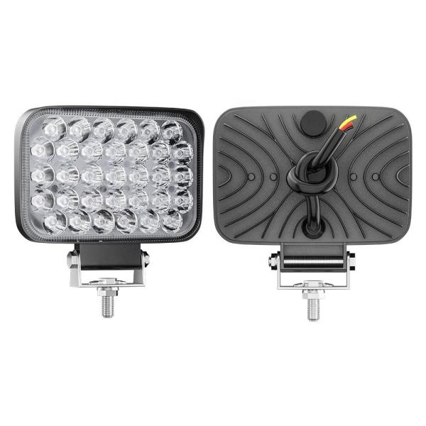 5" 33LED 100W Square Off Road Work Light White For JEEP 4x4ATV UTV