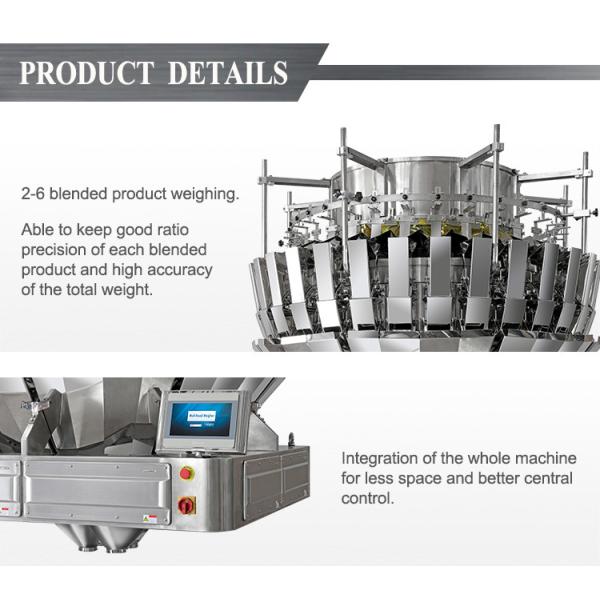 M/P 0.5L / 0.8L Blending Multihead Weigher Machine 32 Head For Raisin Dried Kiwi Dried Strawberry