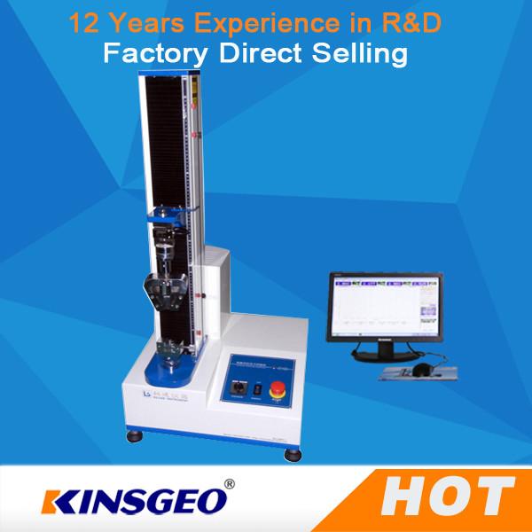 Light Load 10 - 500N Single Column Tensile Universal Testing Equitment High