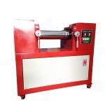 Red Color Electronic Heating Lab Two Roll Open Mill Mixing PE PP PVC EVA ABS