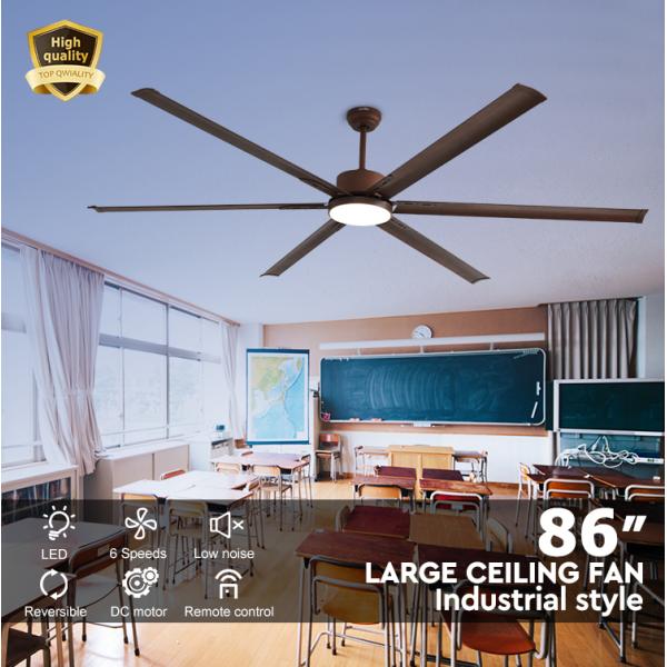 Metal Ceiling Fan With Aluminum Blade High Air Volume For Office