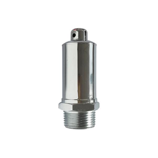Chrome Plated Steam Air Straight Valve 1/2" Female x 3/4" Male Thread Inlet