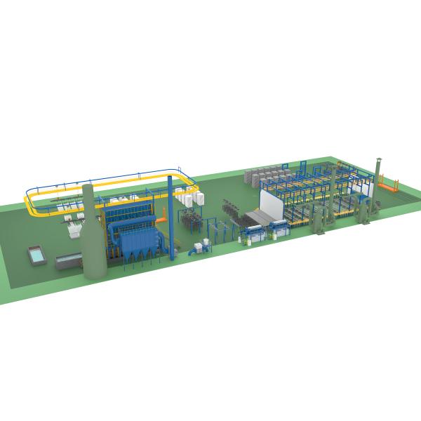 Customized Design Automatic Hot Dip Galvanizing Plant with High Efficiency and Eco-friendly Production Line
