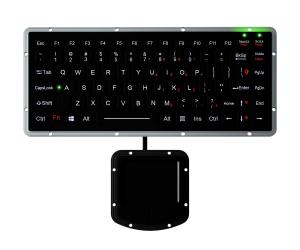 Wholesale Compact Ruggedized Keyboard IP65 Sealed Touchpad With 2 Mouse Buttons Backlight Chiclet Keyboard from china suppliers