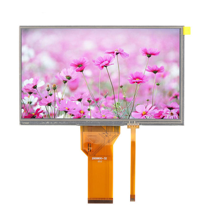 High Brightness 800x480 RGB 24BITS 200Cd/M2 7" TFT LCD Display