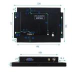 4:3 Open Frame 7 Inch LED Monitor BNC Suitable For Microscope Display