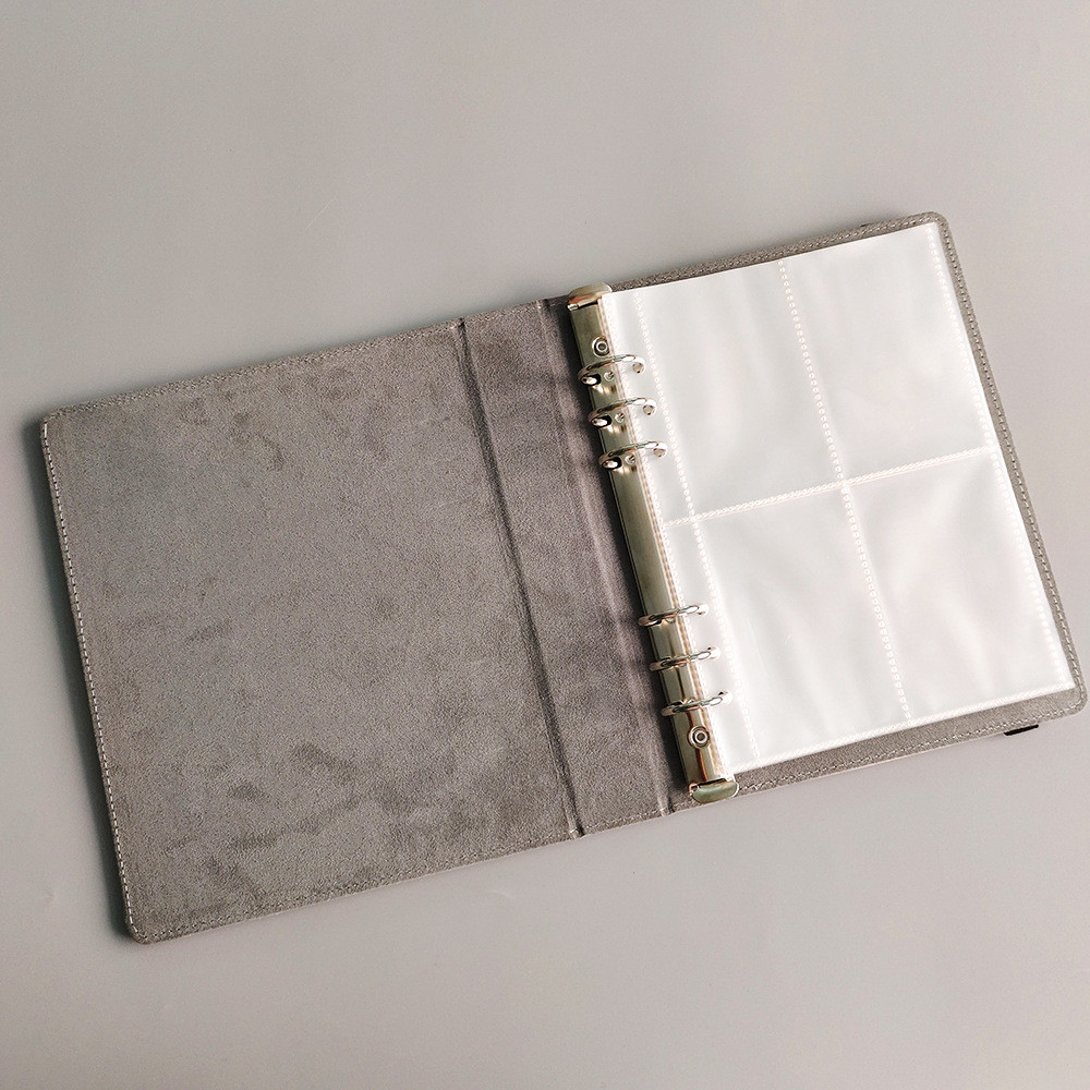 Bandage Card Holder Album Book Dustproof Wind Gradient Pu Cover