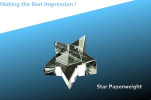China crystal star/crystal star paperweight/glass paperweight/crystal star award/star paperweigh on sale