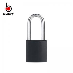 Wholesale Aluminum Material Small Black Padlock , Corrosion Resistant Master Lockout Padlock from china suppliers