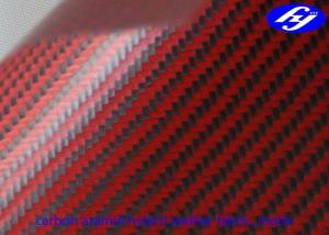 Wholesale Matte Polyurethane Leather Fabric Twill Red Kevlar Carbon Fiber For Musical Instruments from china suppliers