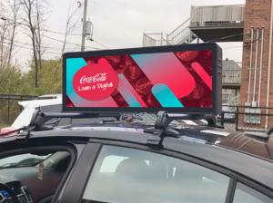 China 4500nit Taxi Roof LED Display on sale