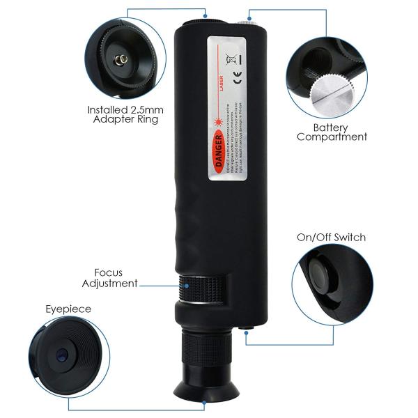 Connector Fiber Optic Termination Tools Handheld Fiber Optic Microscope Inspection