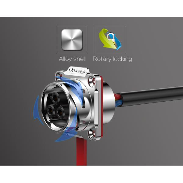 M24 Electrical 3 Pin Industrial Waterproof Power Connector IP68 Waterproof Connector