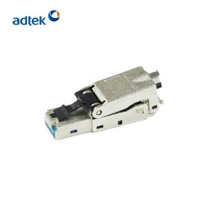 China RJ45 8P8C Tooless Cat6 Shielded Keystone Jack T568A / T568B on sale