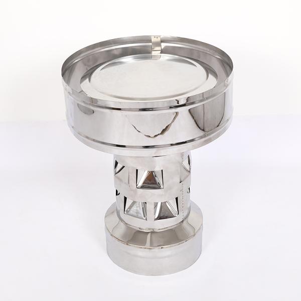SUS 304 316L Chimney Rain Cover , Chimney Flue Cap For 5'' 6'' Wood Stove