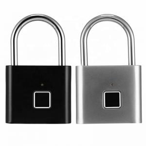 Wholesale Outdoor Gate Smart Fingerprint Padlock Keyless Biometric Pad Lock Water Resistant from china suppliers