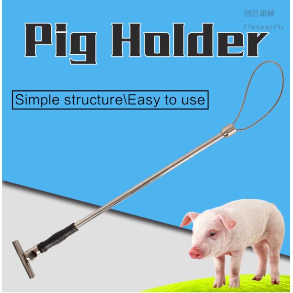 Stainless Steel Pig Holder Dairy Machinery Appliance Pig Farm Hog Catcher 65cm Length